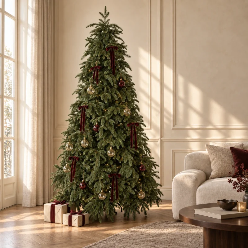 Sapin de Noël Haut Tesino sapin h 210 cm ø 142 cm