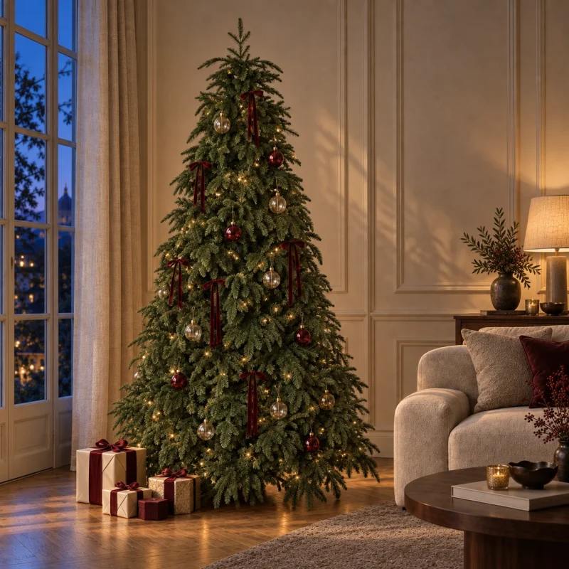 Sapin de Noël Haut Tesino sapin h 210 cm ø 142 cm
