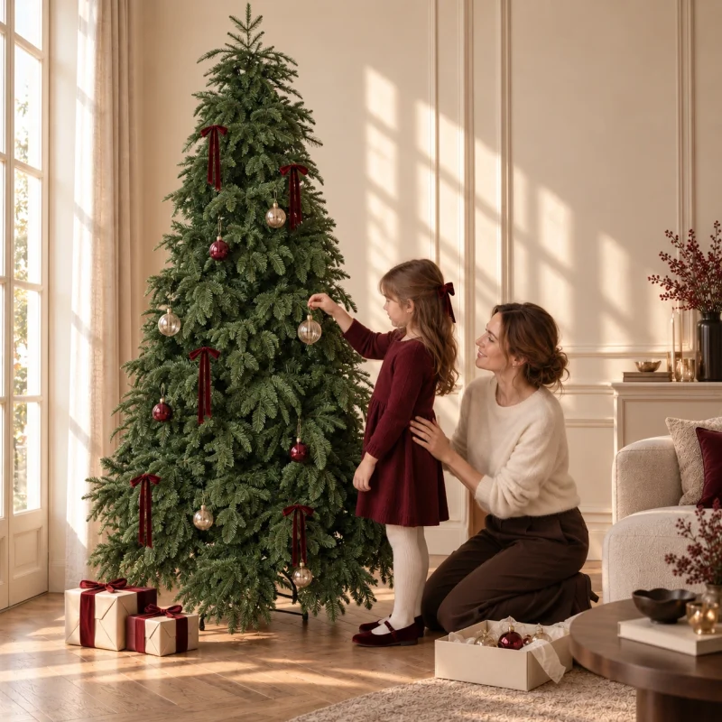 Sapin de Noël Haut Tesino sapin h 210 cm ø 142 cm