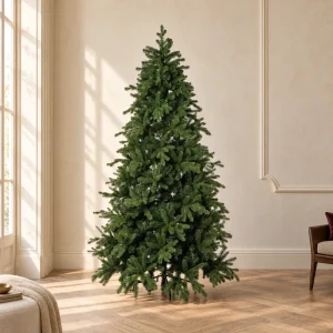Albero di Natale Abete Cristallo Real Touch h 210 cm ø 142 cm
