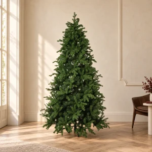 Albero di Natale Abete Cristallo Real Touch h 150 cm ø 116 cm