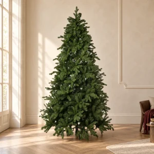 Albero di Natale Abete Cristallo Real Touch h 270 cm ø 172 cm