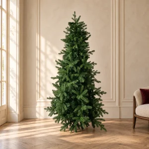 Albero di Natale Abete Cristallo Real Touch h 180 cm ø 127 cm