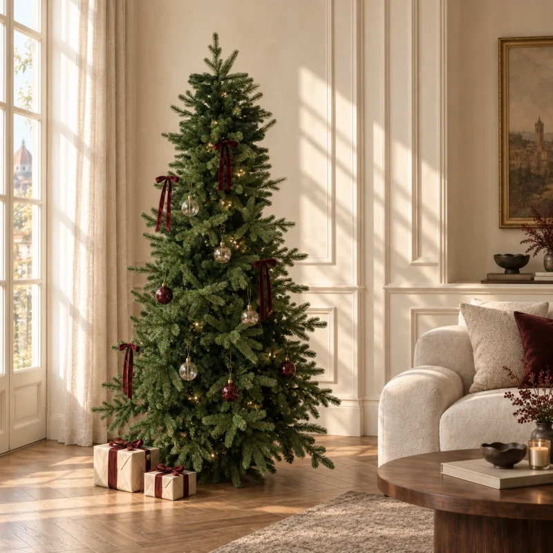 Árbol de Navidad Abeto Cristal h 180 cm ø 127 cm