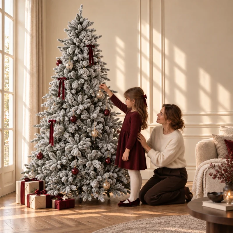 Tannenbaum Schneekristall Tanne h 240 cm ø 157 cm