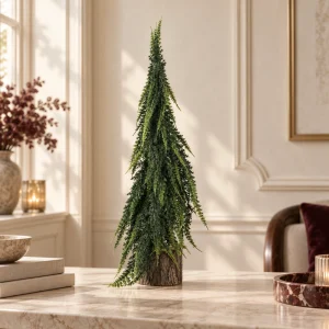 Pinetto verde su base h 33 cm