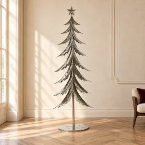 Albero in metallo h 180 cm argento