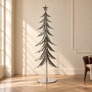 Albero in metallo h 160 cm argento