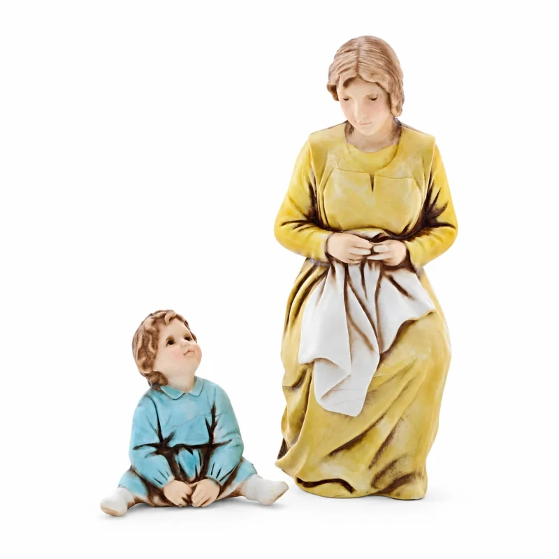 Réparation femme et enfant Standard 10 Style Napolitain pour crèches à l’échelle 1:20
