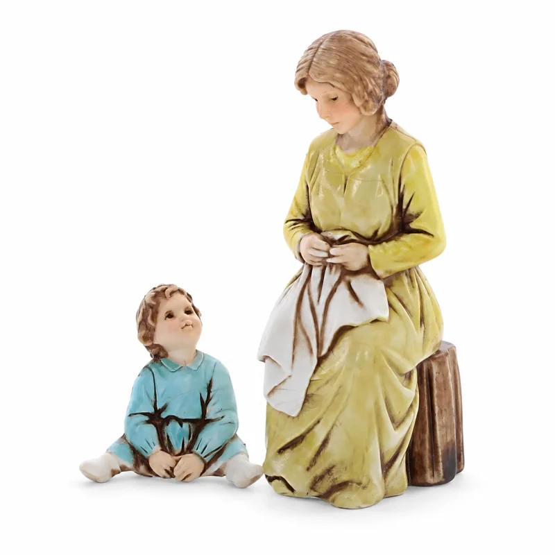Réparation femme et enfant Standard 10 Style Napolitain pour crèches à l’échelle 1:20