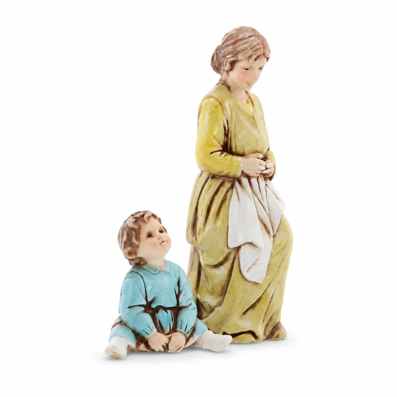 Réparation femme et enfant Standard 10 Style Napolitain pour crèches à l’échelle 1:20