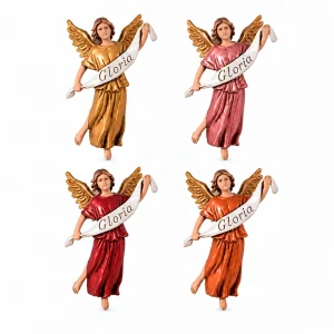 Assortimento Gloria con ali dorate 4 soggetti Standard 10 Stile Napoletano