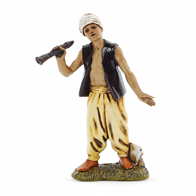 Flûtiste oriental Standard 10 Style napolitain pour crèches à l’échelle 1:20