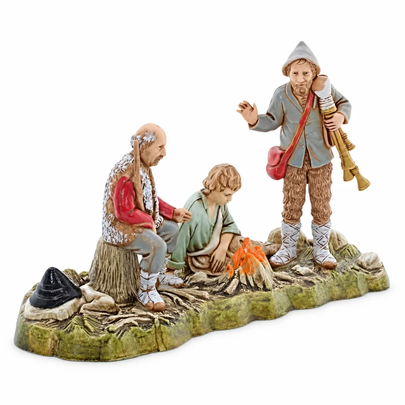 Groupe d’hommes en feu Standard 10 Style napolitain pour crèches à l’échelle 1:20