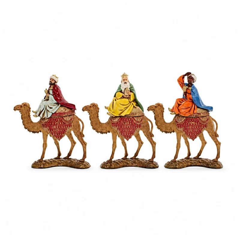 Trois Rois Mages sur Camel Standard 10 Pour Crèche À L’échelle 1:20