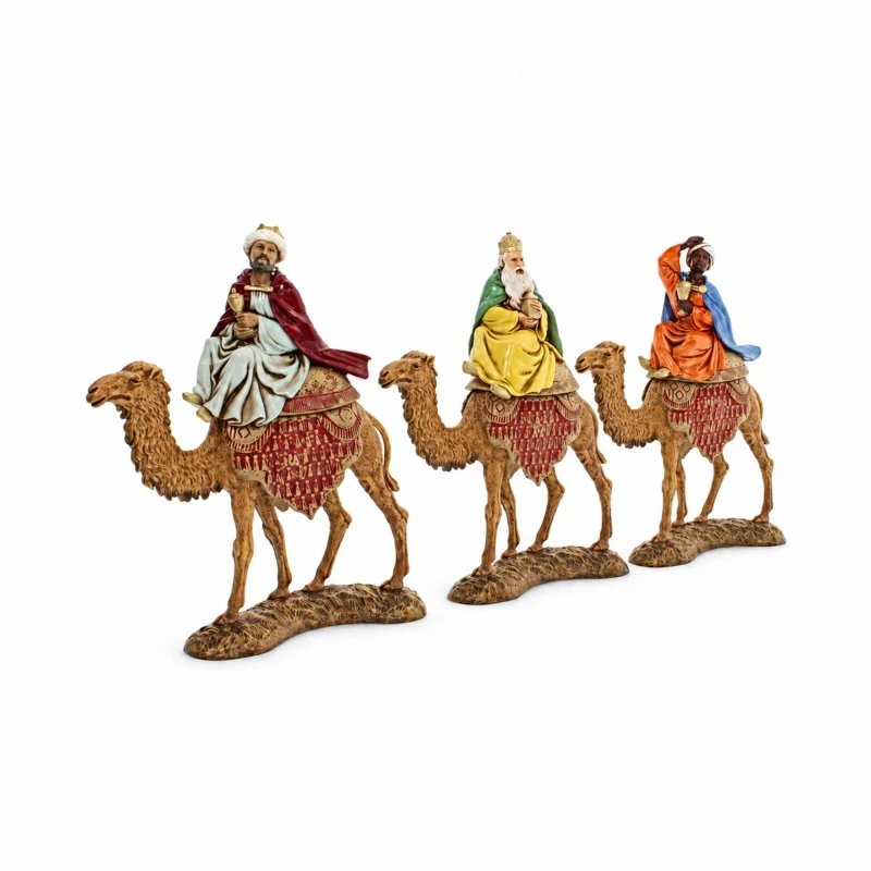 Trois Rois Mages sur Camel Standard 10 Pour Crèche À L’échelle 1:20