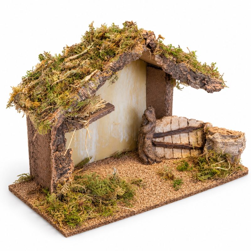 Standard Hut with Animal Pen 36x18x25 cm