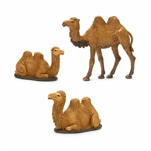 Busta con 3 Cammelli Assortiti Standard 10 per Presepe in Scala 1:20