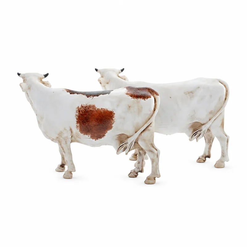 Lot de 2 vaches assorties Standard 10 pour crèche à l’échelle 1:20
